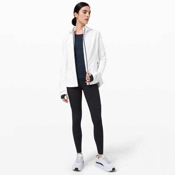 Lululemon Cross Chill Full Zip Jacket in White - Picture 5 of 10